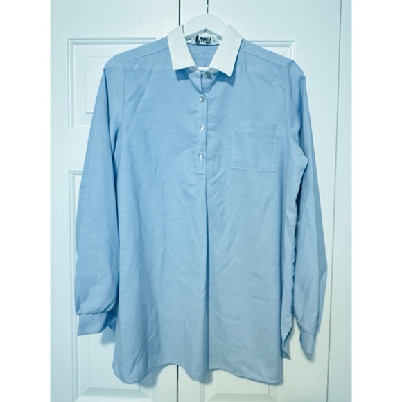 Jeanette Glass Sweaters - Vintage‎ Jeanette Maternities Shirt Collared Size L P1006
